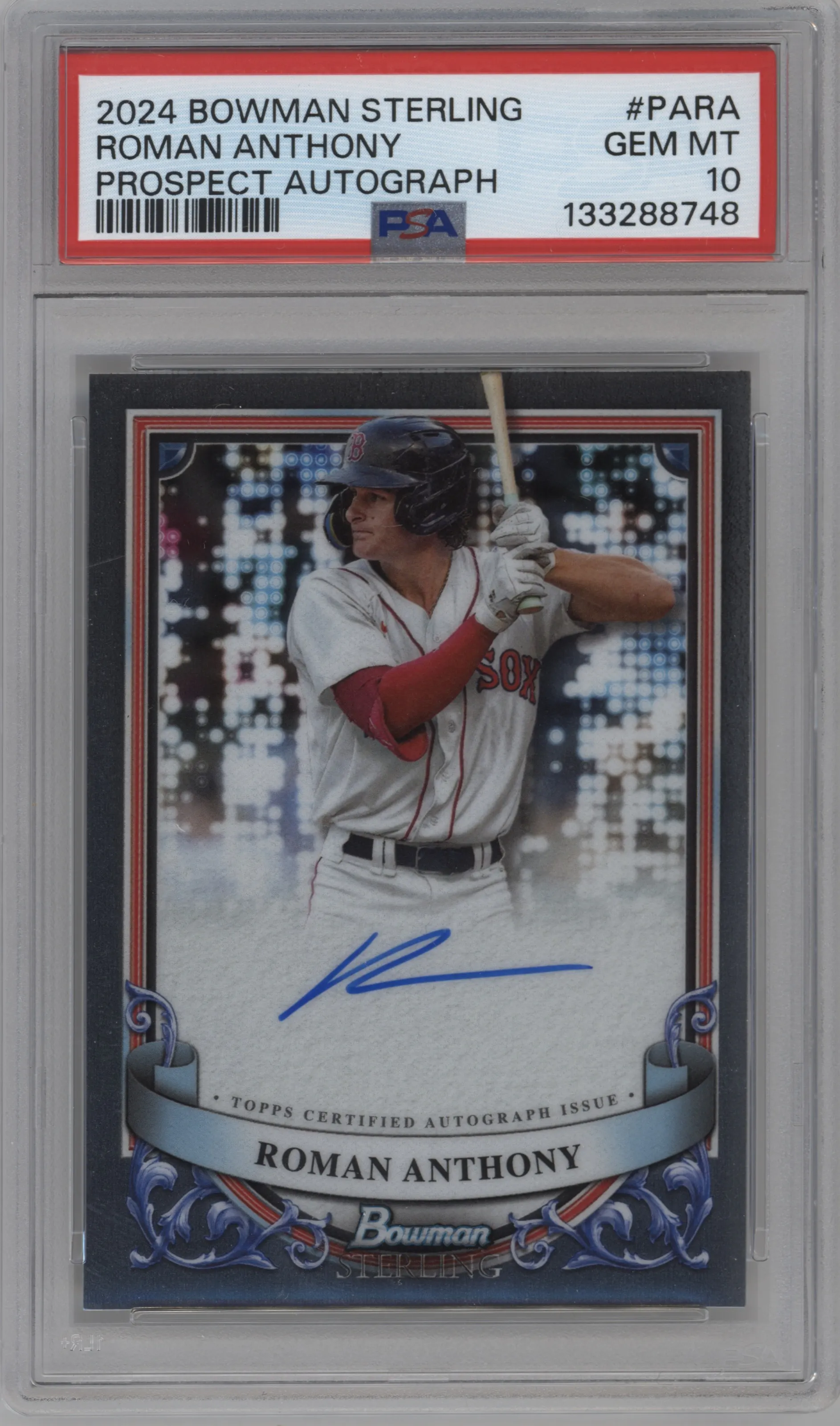 2024 Bowman Sterling Pros.Auto Roman Anthony #PA-RA PSA 10