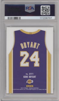 Kobe Bryant from the 2018-19 Panini Threads  set featuring a Dazzle parallel graded by PSA and given an overall grade of 10.