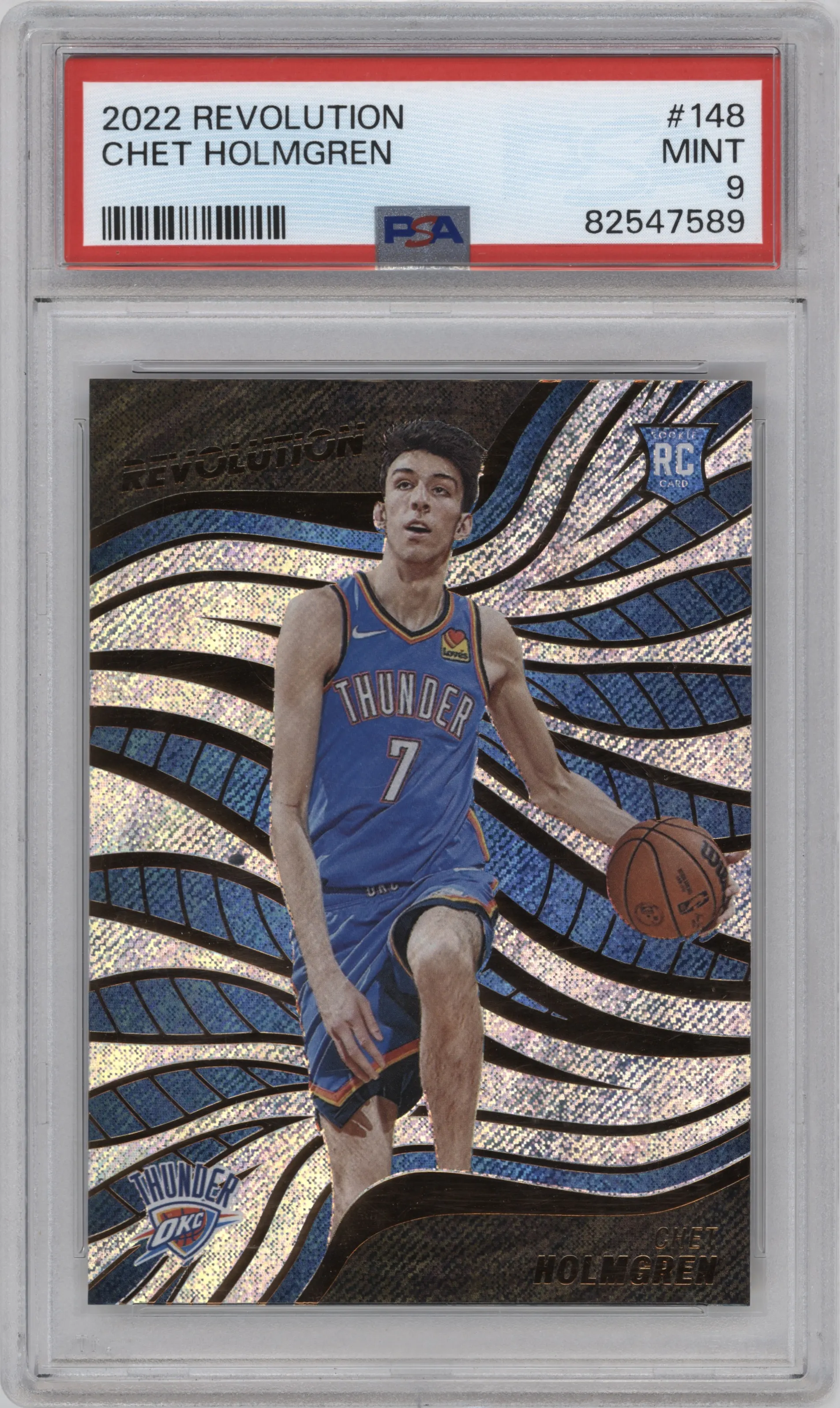 2022 Panini Revolution Chet Holmgren PSA 9