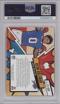 Keon Coleman from the 2024 Panini Absolute set graded by PSA and given an overall grade of 9.