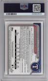 Dylan Dreiling from the 2024 Bowman Draft set featuring a Refractor parallel graded by PSA and given an overall grade of 9.