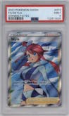 Skyla from the 2021 Pokemon SWSH set graded by PSA and given an overall grade of 9.