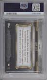 Juan Soto from the 2020 Topps Triple Threads set featuring a Emerald parallel graded by PSA and given an overall grade of 10.