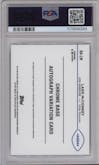 Ladd McConkey  from the 2024 Topps Chrome set graded by PSA and given an overall grade of 10.