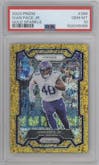 Ivan Pace Jr. from the 2023 Panini Prizm set featuring a Gold Sparkle parallel graded by PSA and given an overall grade of 10.