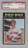 Gary Wagner from the 1971 Topps set graded by PSA and given an overall grade of 8.