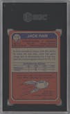 Jack Ham from the 1973 Topps set graded by SGC and given an overall grade of 7.