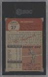 Roy Campanella from the 1953 Topps set graded by SGC and given an overall grade of 1.5.