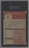 Roy Campanella from the 1953 Topps set graded by SGC and given an overall grade of 1.5.