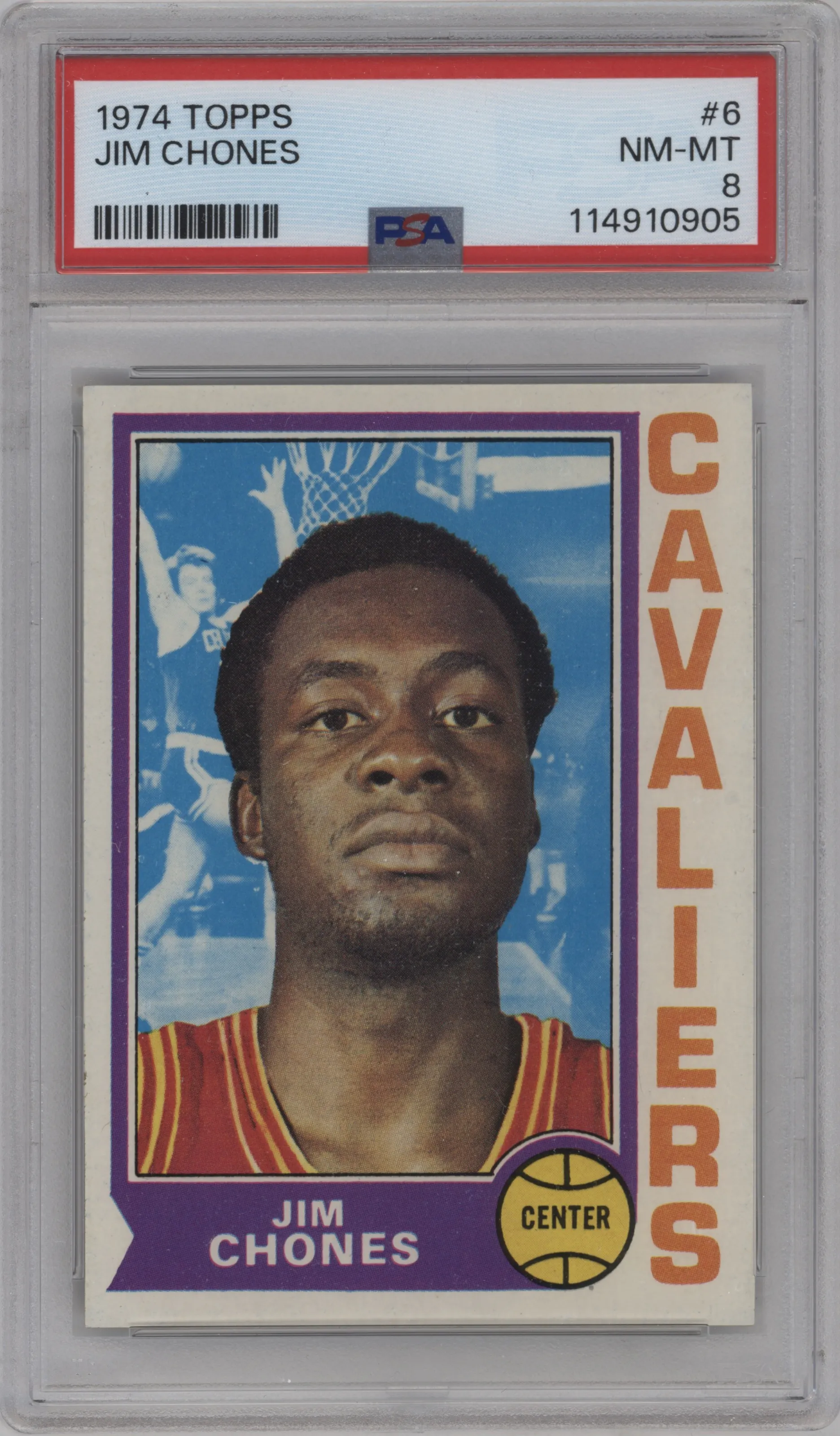 1974 Topps Jim Chones PSA 8