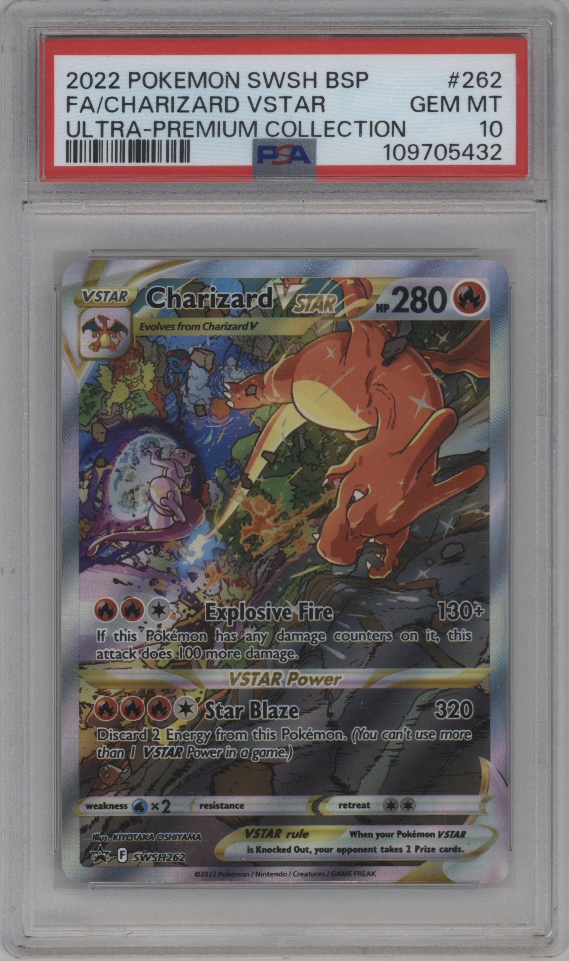 2022 Pokemon SWSH Charizard VSTAR Ultra Premium Collection #SWSH262 PSA 10