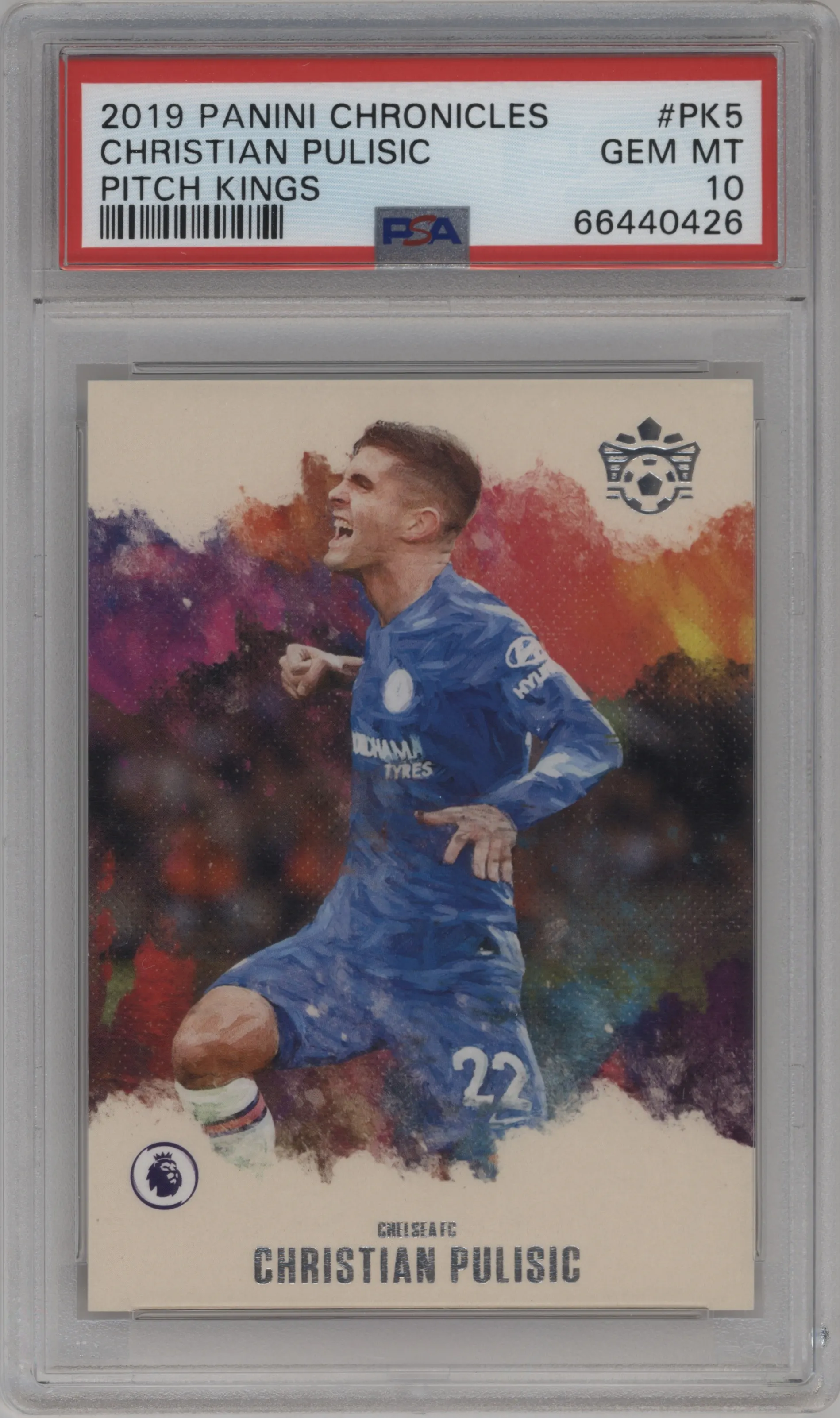 2019 Panini Chronicles Pitch Kings Christian Pulisic PSA 10