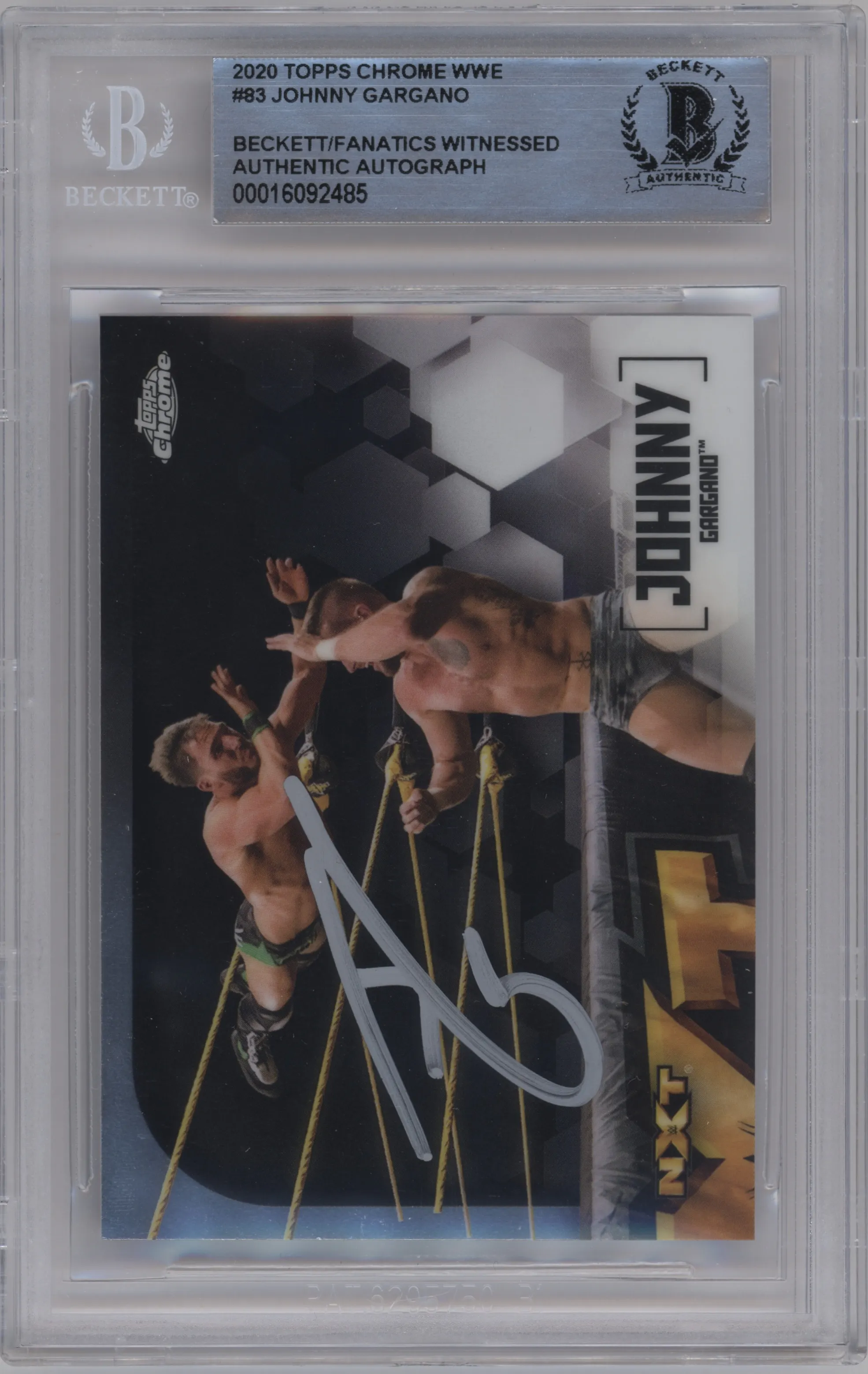 2020 Topps Chrome WWE Johnny Gargano BGS AUTHENTIC BGS