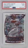 Jordan Walker from the 2023 Topps Chrome Update set graded by PSA and given an overall grade of 9.