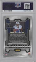Deuce Vaughn from the 2023 Panini Prizm set featuring a White Sparkle parallel graded by PSA and given an overall grade of 10.