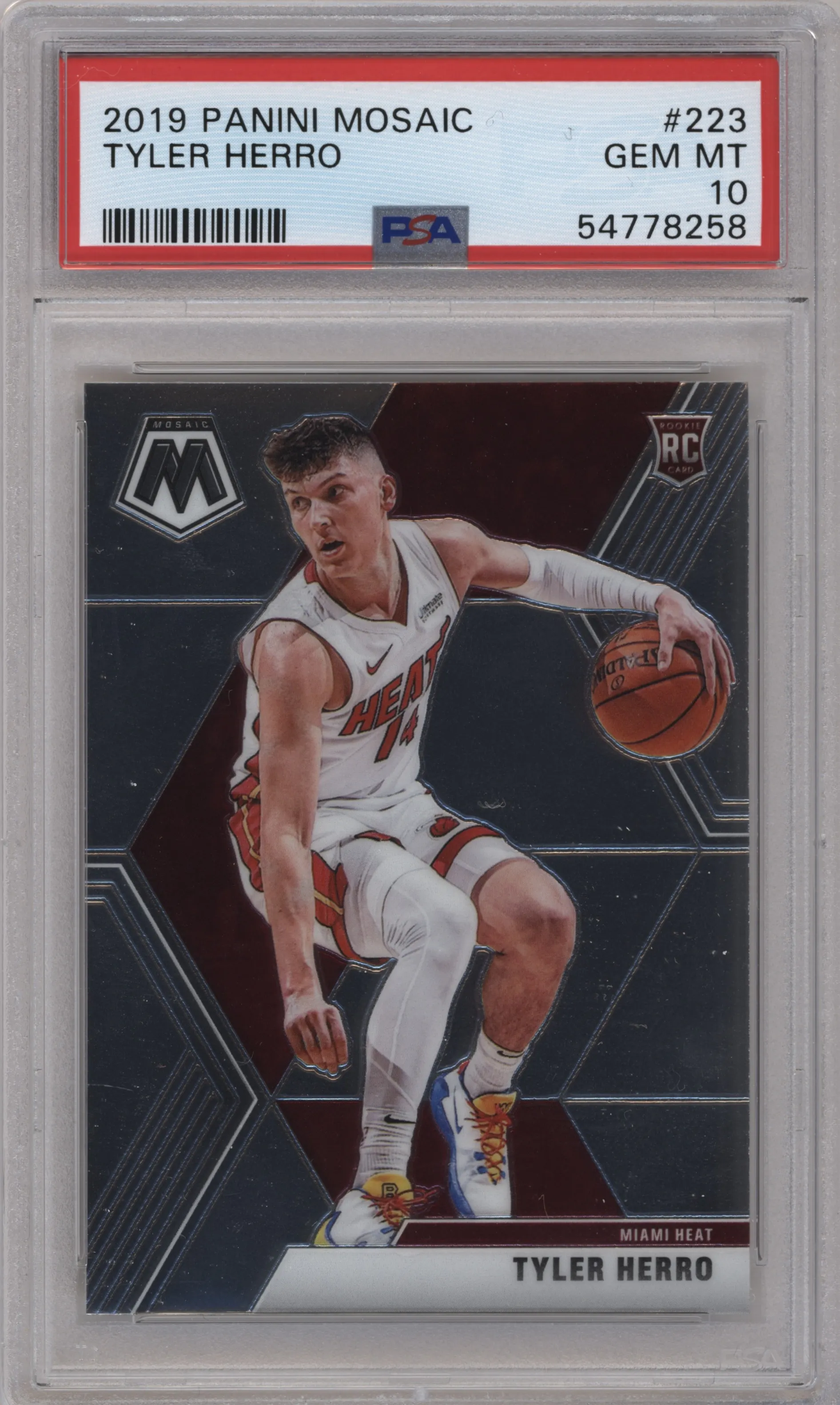 2019 Panini Mosaic Tyler Herro #223 PSA 10