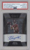 Bryce Young from the 2022 Panini Select Draft Picks set graded by PSA and given an overall grade of 10.