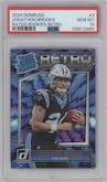 Jonathon Brooks from the 2024 Donruss set graded by PSA and given an overall grade of 10.