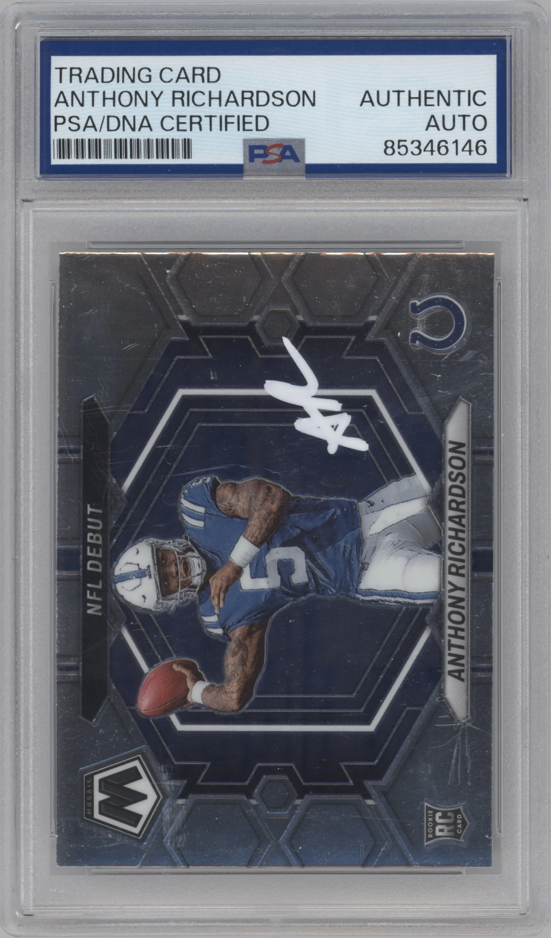 2023 Panini Mosaic NFL Debut Anthony Richardson PSA AUTHENTIC #ND-5 PSA