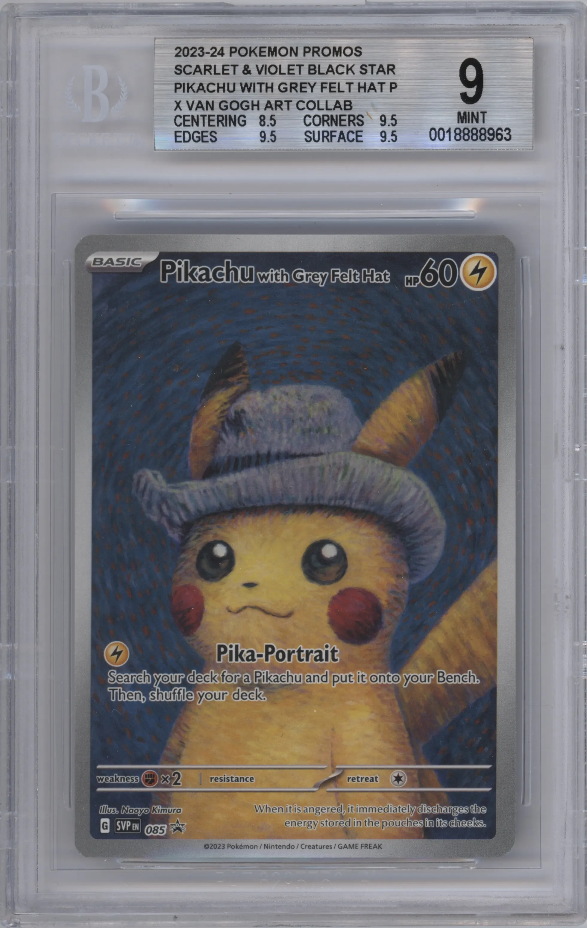 Pikachu with Grey Felt Hat