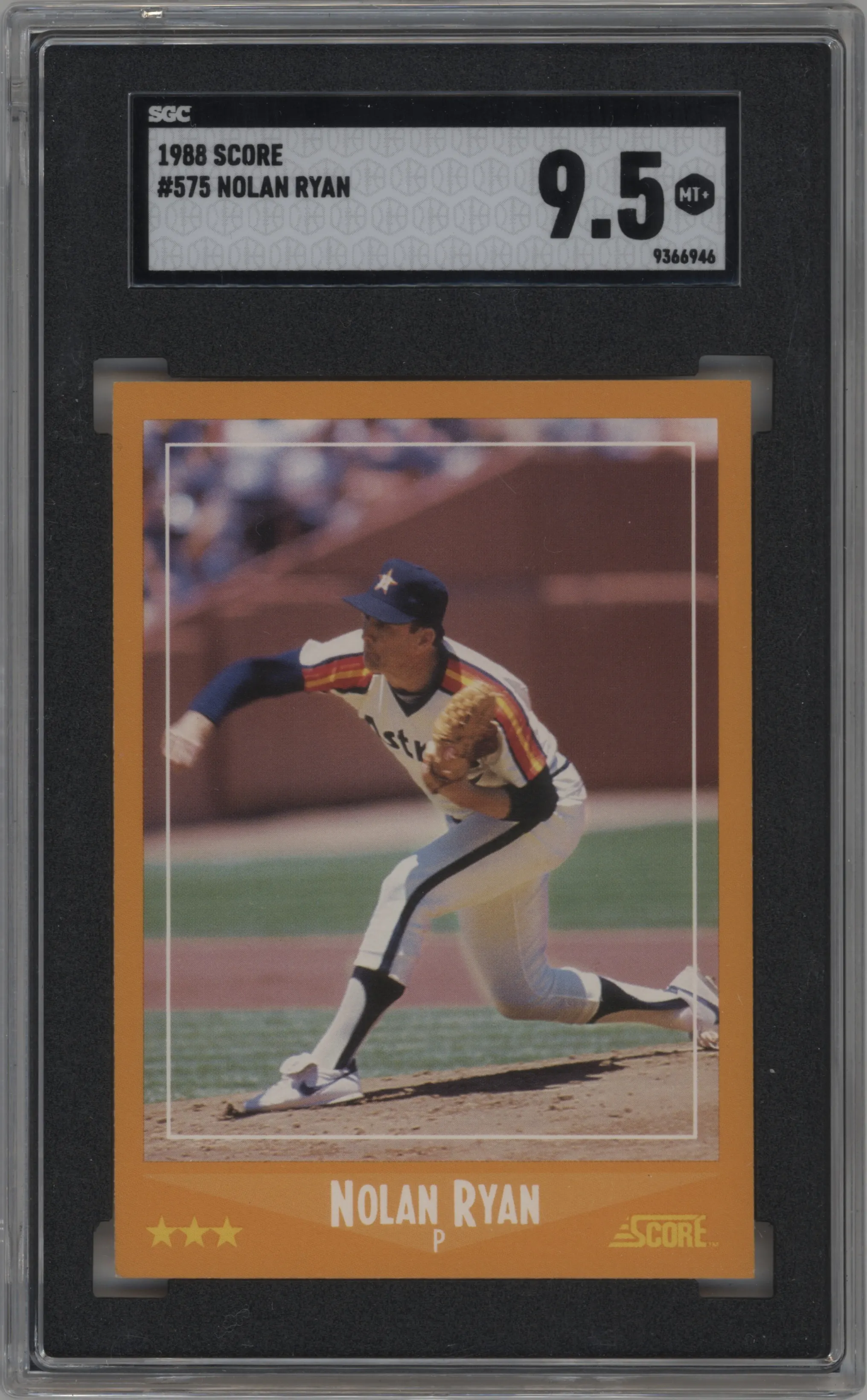 1988 Score Nolan Ryan #575 SGC 9.5