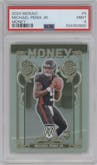 Michael Penix Jr. from the 2024 Panini Mosaic set graded by PSA and given an overall grade of 9.