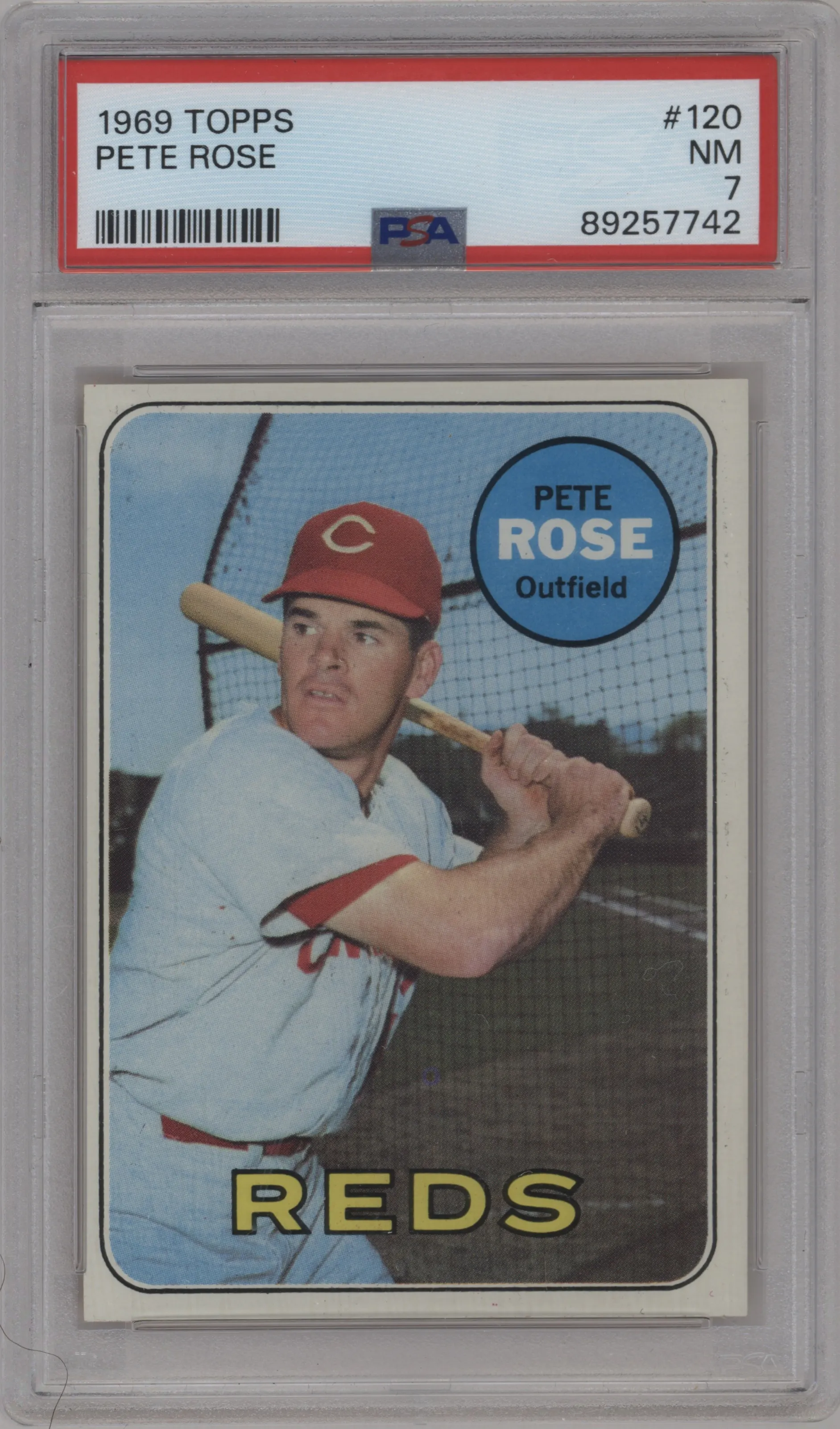 1969 Topps Pete Rose #120 PSA 7