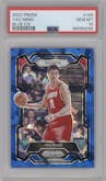 Yao Ming from the 2023-24 Panini Prizm set featuring a Blue Ice parallel graded by PSA and given an overall grade of 10.