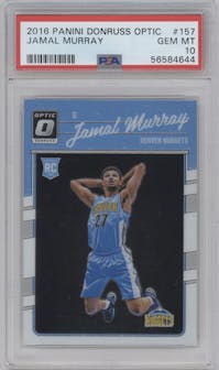 Jamal Murray from the 2016-17 Panini Donruss Optic set graded by PSA and given an overall grade of 10.
