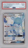 Glaceon GX from the 2019 Pokemon S&M  set graded by PSA and given an overall grade of 9.