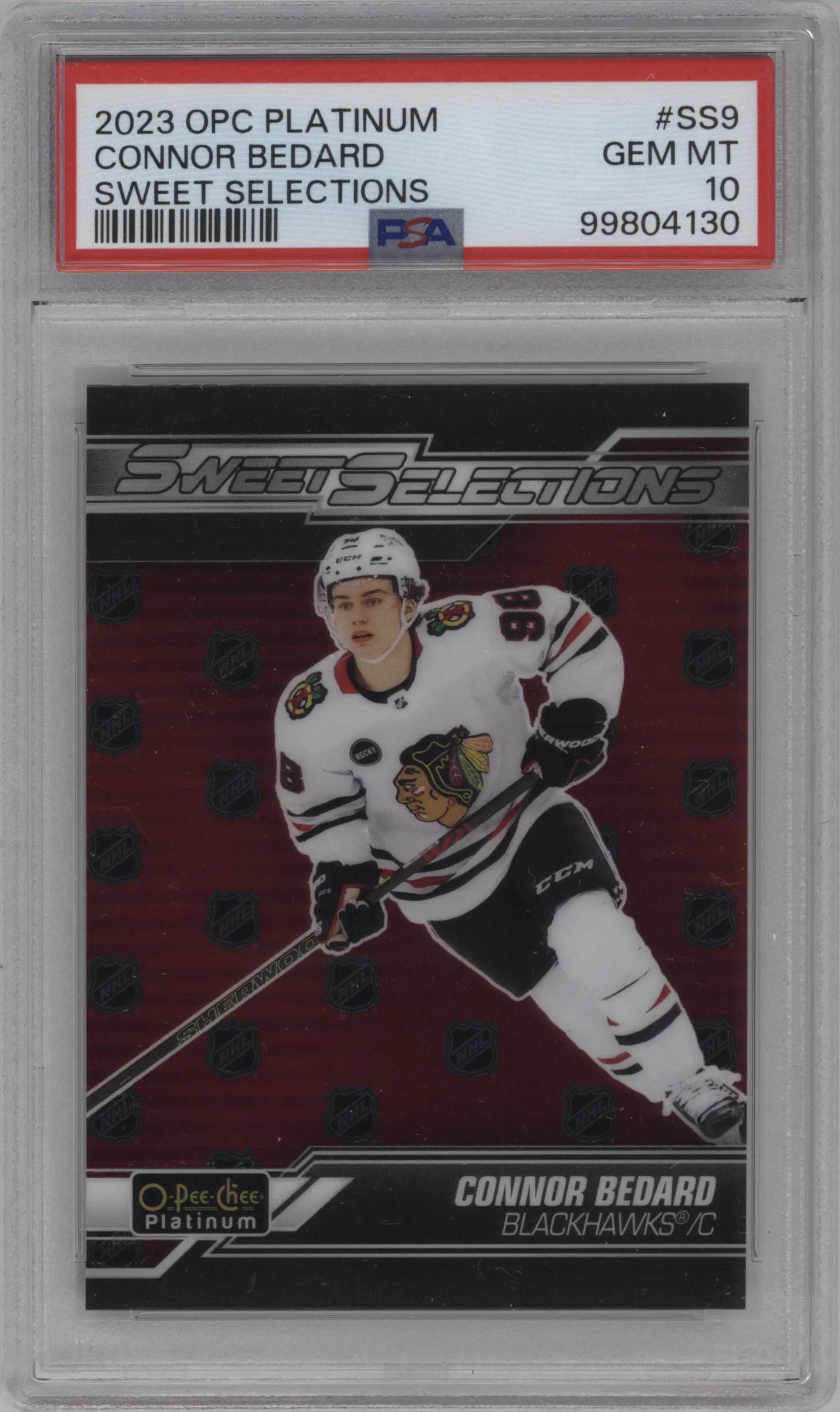 2023 O-Pee-Chee Platinum Sweet Selections Connor Bedard #SS-9 PSA 10