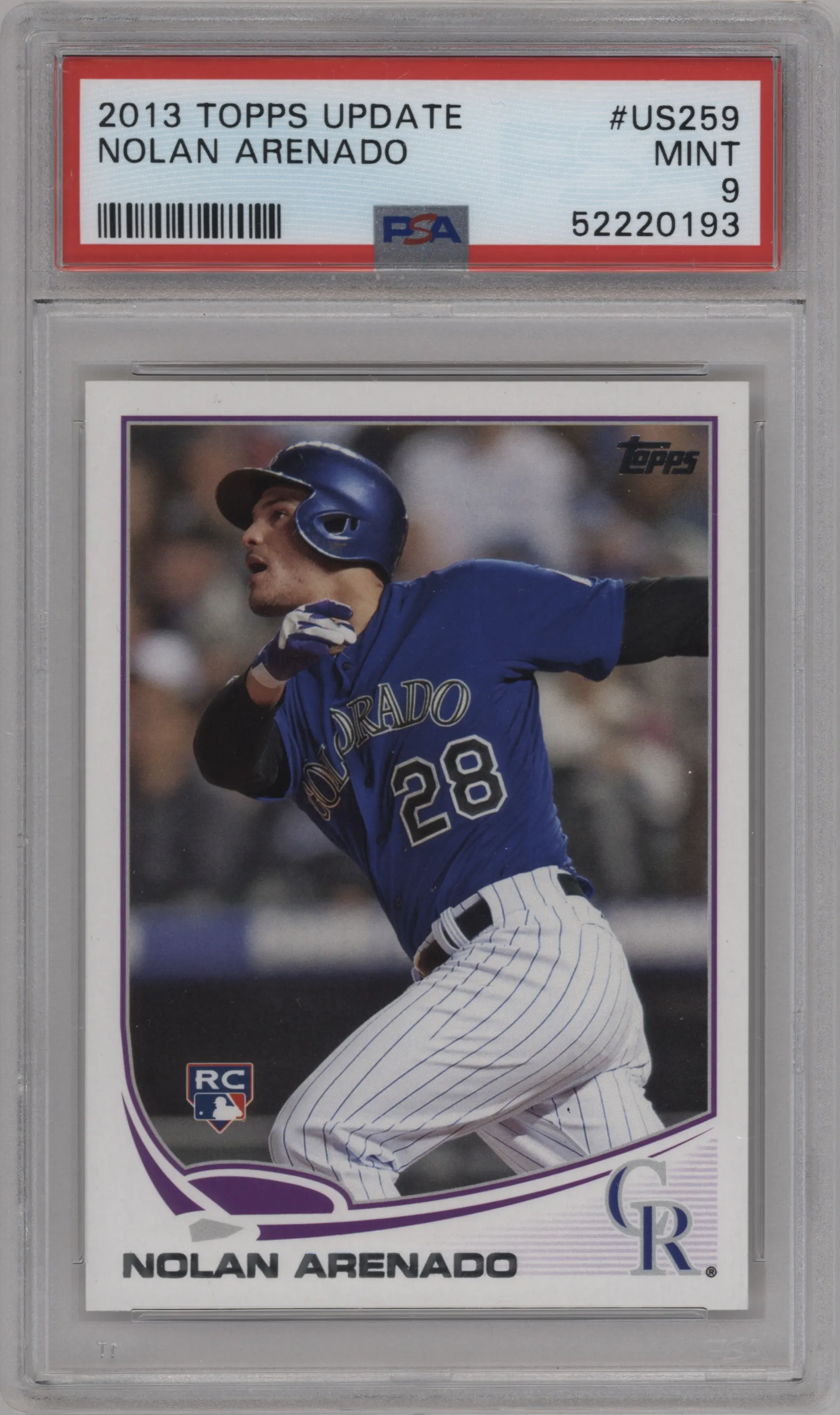 2013 Topps Update Nolan Arenado PSA 9