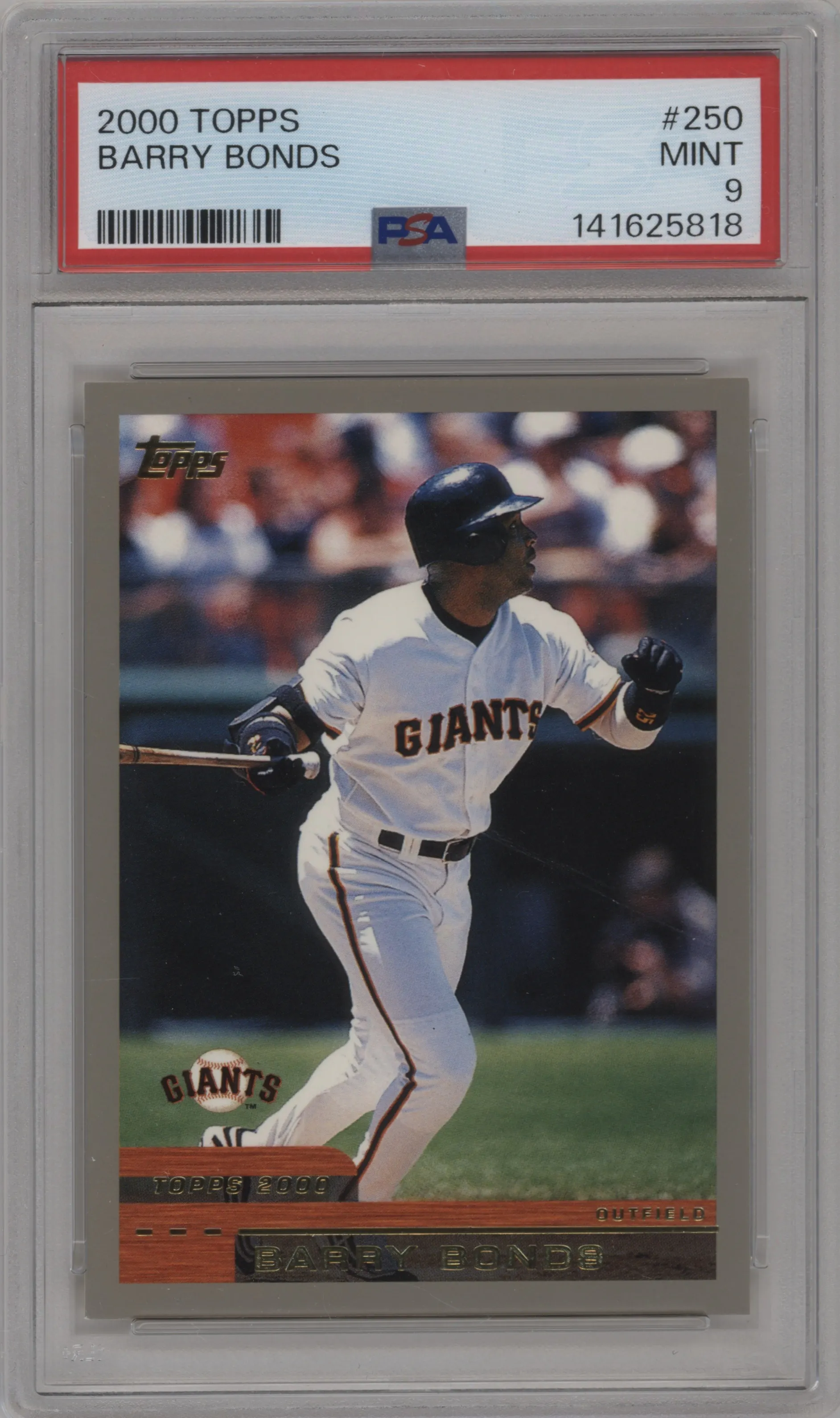 2000 Topps Barry Bonds PSA 9