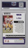 Joe Burrow from the 2021 Panini Contenders Draft Picks set featuring a Game Ticket Gold Cracked Ice parallel graded by PSA and given an overall grade of 9.