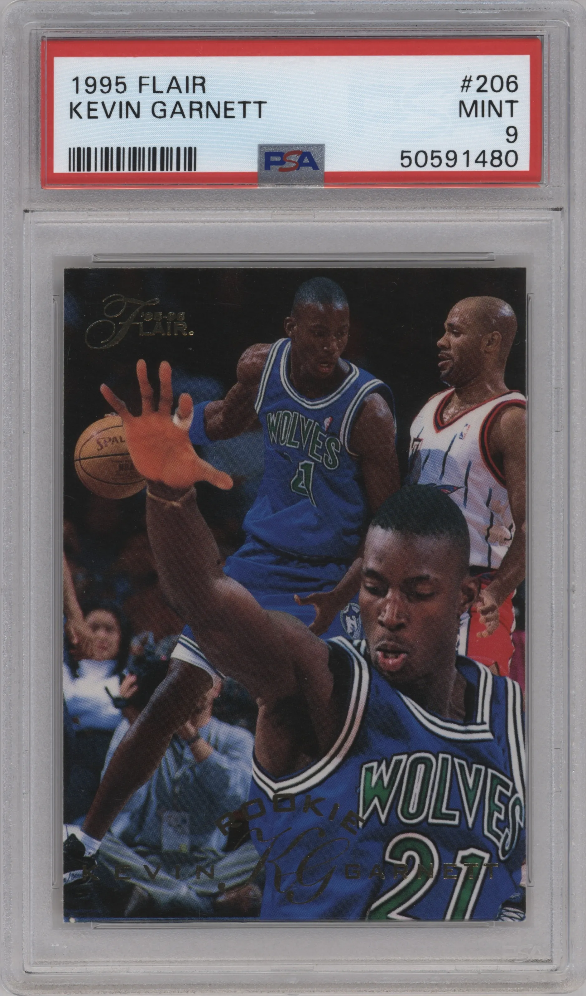 1995 Flair Kevin Garnett #206 PSA 9