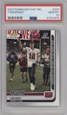 Tom Brady from the 2022 Panini Instant NFL set graded by PSA and given an overall grade of 10.
