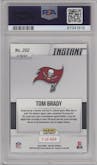 Tom Brady from the 2022 Panini Instant NFL set graded by PSA and given an overall grade of 10.