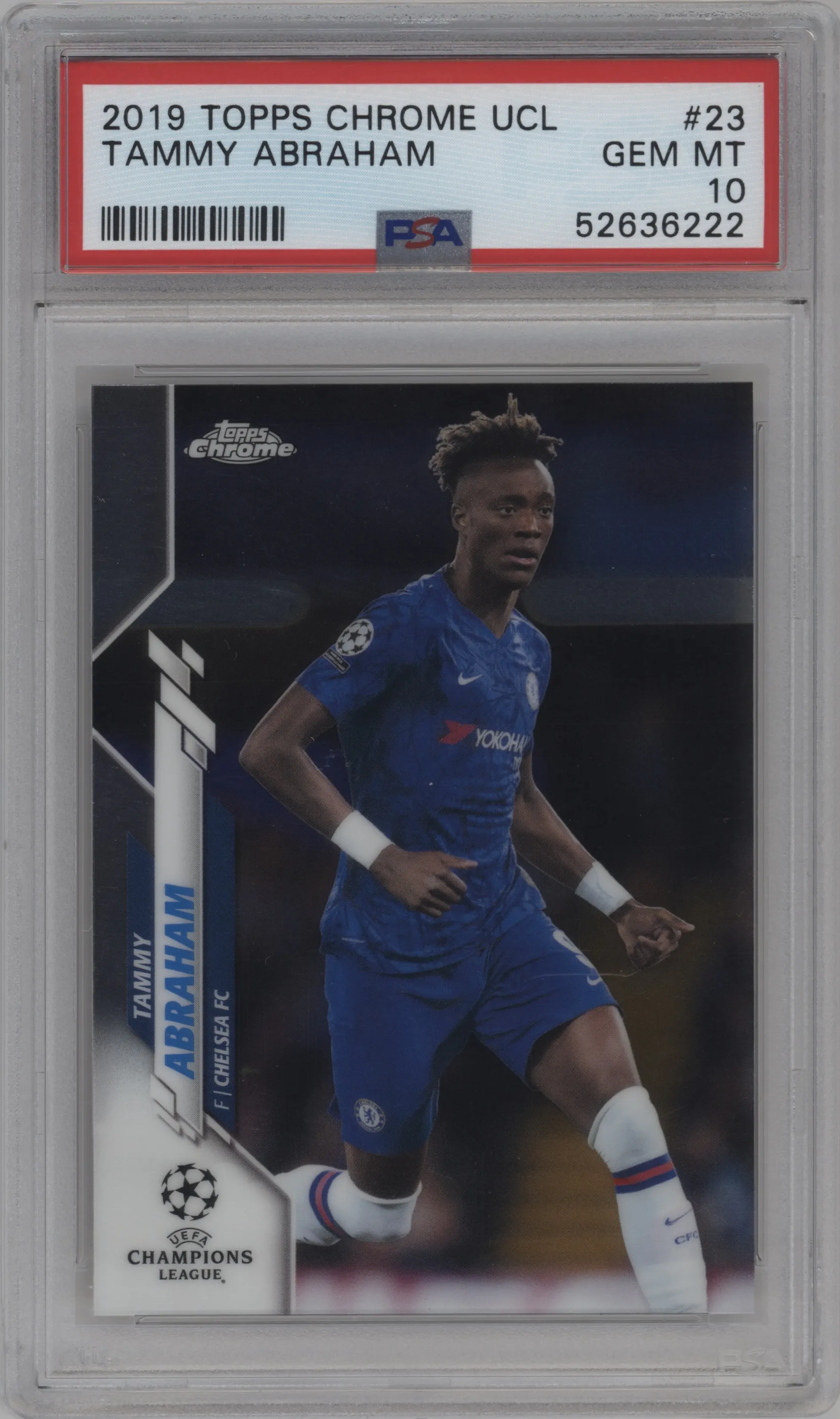 2019 Topps Chrome UEFA Champions League Tammy Abraham PSA 10
