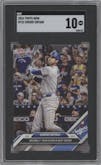 Shohei Ohtani from the 2024 Topps Now set graded by SGC and given an overall grade of 10.