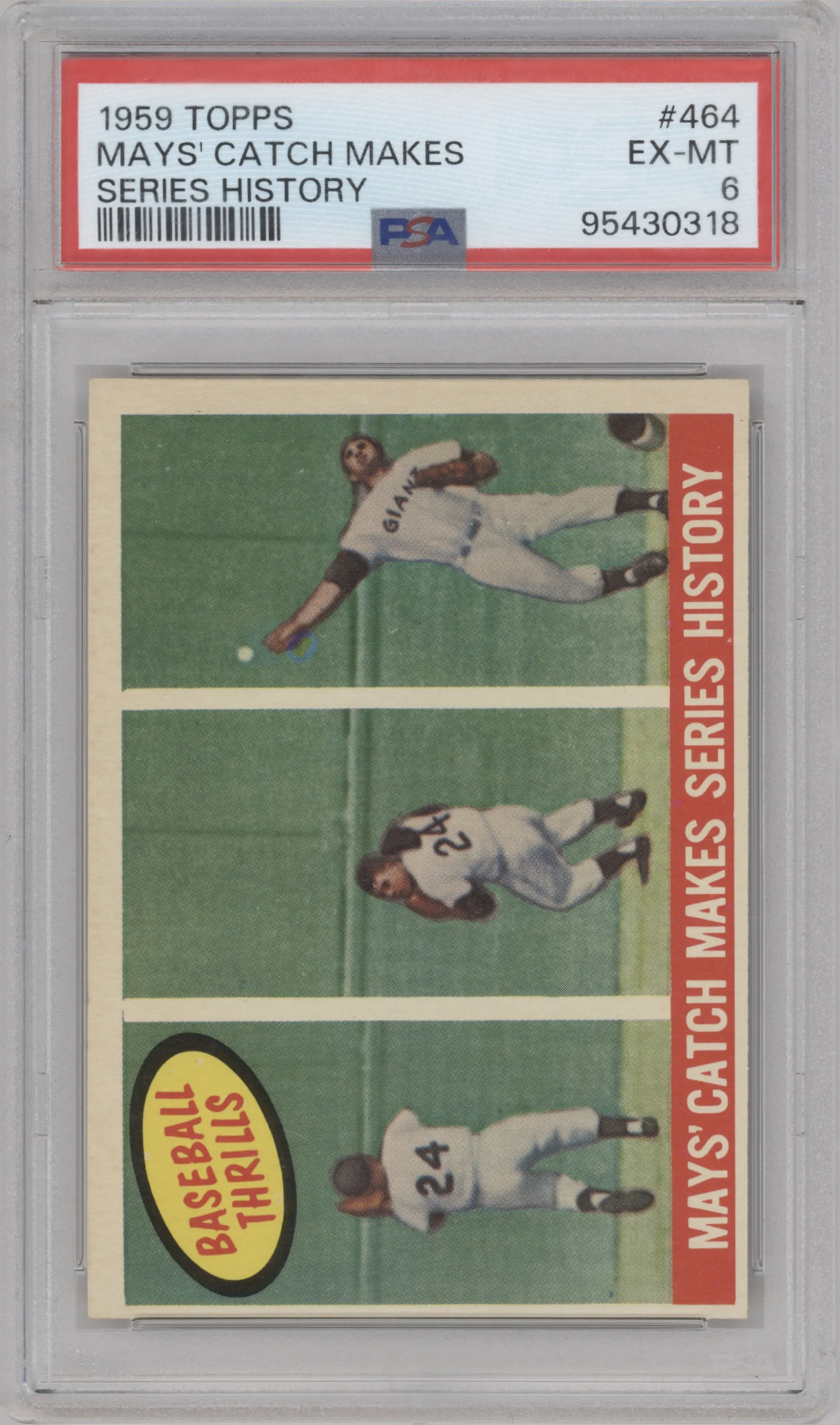 1959 Topps Willie Mays #464 PSA 6