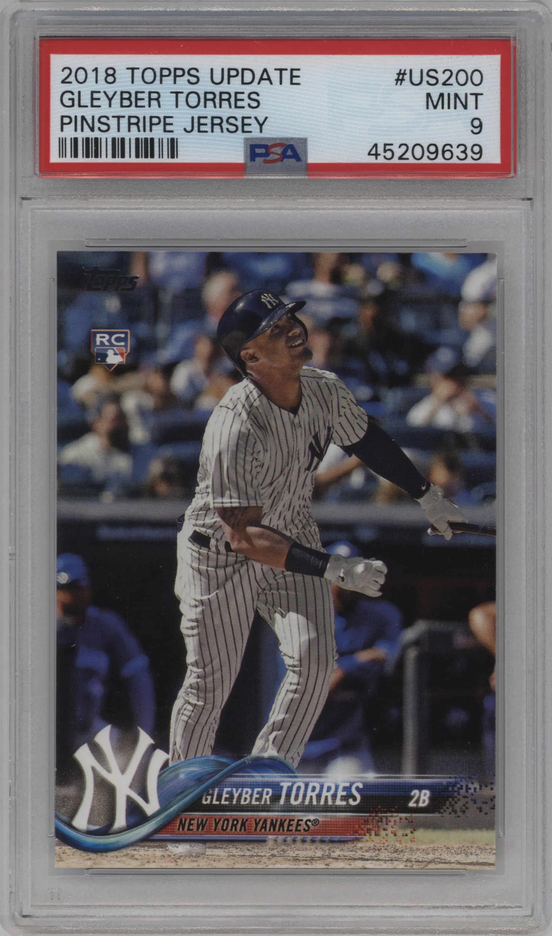 2018 Topps Update Gleyber Torres PSA 9
