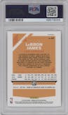 LeBron James from the 2019-20 Panini Donruss Optic set featuring a Fast Break Holo parallel graded by PSA and given an overall grade of 10.