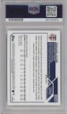 Edouard Julien from the 2023 Topps Update set featuring a Green Foil parallel graded by PSA and given an overall grade of 10.