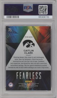 Caitlin Clark from the 2024 Panini Caitlin Clark Collection set graded by PSA and given an overall grade of 10.