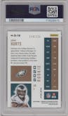 Jalen Hurts from the 2020 Panini Chronicles set featuring a Purple parallel graded by PSA and given an overall grade of 9.