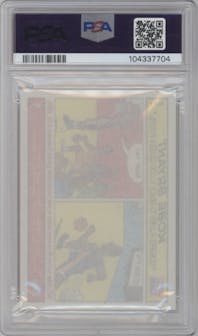 Kobe Bryant from the 2003-04 Topps Bazooka set graded by PSA and given an overall grade of 10.