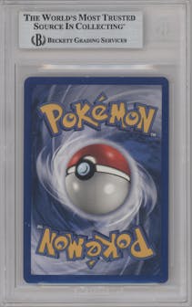Machamp from the 1999 Pokemon set graded by Beckett and given an overall grade of 8.