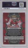 Deebo Samuel from the 2023 Panini Mosaic set featuring a White Sparkle parallel graded by PSA and given an overall grade of 9.