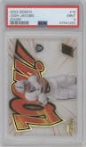 Josh Jacobs from the 2023 Panini Zenith set graded by PSA and given an overall grade of 9.