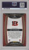 Joe Burrow from the 2020 Panini Select set graded by PSA and given an overall grade of 10.
